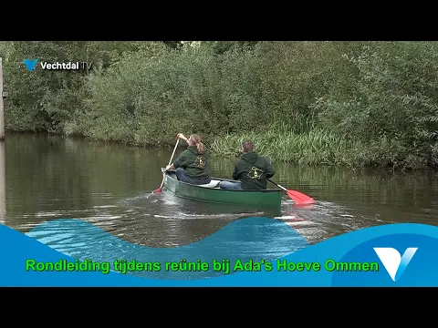 Rondleiding op Ada's Hoeve tijdens de reünie door Andries Hoeksma