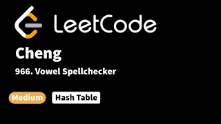 LeetCode 966 Vowel Spellchecker