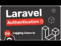 Laravel Authentication Tutorial - Logging Users In