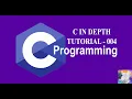 C IN DEPTH in tamil tutorial 004 - C preprocessor and preprocessor directives