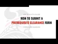 LBCC How to Submit a Prerequisite Clearance Form