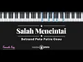 Download Lagu Salah Mencintai - Betrand Peto Putra Onsu (KARAOKE PIANO - FEMALE KEY)
