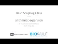 Bash Scripting Class Arithmetic Expansion