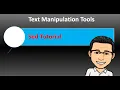 Manipulate text easily using SED stream editor