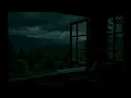 Soft Rain in Outdoor the Open Window Bedroom | Cozy Night Ambience for Sleep