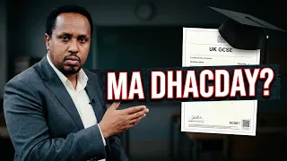 Macalin Abdallah Maalin - Mustaqbalka Ilmaha ku dhaca Imtixaanka UK 07961243211