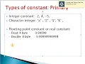 constant or variable in c programming language difference between float or double