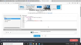 How to use online Java editor