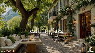 Calming Jazz In Forest Living Space Ambience | Elegant Jazz Music & Nature Therapy For Deep Relaxing