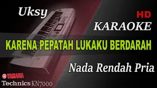 Download KARENA PEPATAH LUKAKU BERDARA  - UKAYS ( NADA RENDAH ) || KARAOKE MP3