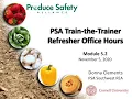 PSA Train-the-Trainer Refresher Office Hour - Module 5-2