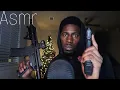 ASMR gun dealer role-play