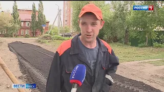 В Омске приступили к ямочному ремонту дорог