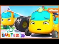 🚗 The New Tyres: Buster's Adventure at the Tyre Shop  | Go Buster - Bus Cartoons \u0026 Kids Stories