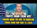 Lagu THUYẾT MINH! Obama và Phe Dân Chủ hốt hoảng khi nghe Karoline thông báo tin chấn động này!