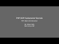PHP OOP Fundamental - 27 PHP Object Serialization