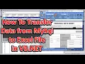 How to Transfer Data from MySql to Excel File using VB NET