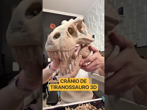 FIZ UM CRÂNIO DE TIRANOSSAURO EM 3D!