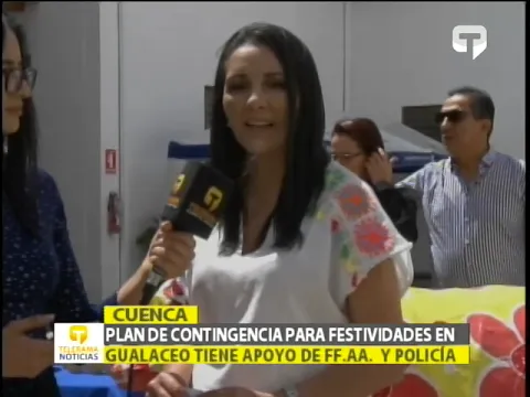 Plan de contingencia para festividades en Gualaceo tiene apoyo de FF.AA. y policía