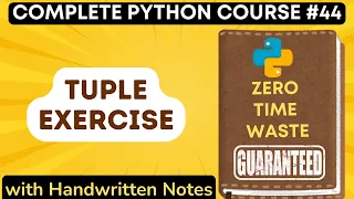 Python Tuple Exercise Python Tutorial -
