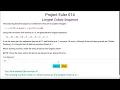 Project Euler 014 - Longest Collatz Sequence