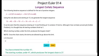 Project Euler 014 - Longest Collatz Sequence
