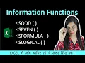 How to use ISEVEN ISODD ISFORMULA and ISLOGICAL Function in Excel iNFORMATION Functions Excel