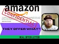 REAL Offer Letter Amazon Area Manager L4 2023