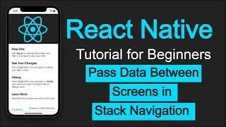 React Native tutorial Pass data between Screens in Stack Navigation React Navigation v6