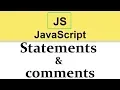JavaScript Tutorials Statements and comments 2019