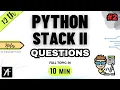 Class 12 Computer Science PYTHON STACK II UNIT 1 NCERT CBSE BOARDS ONE SHOT 2024-25