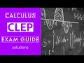 CLEP Calculus Exam Guide