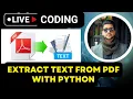 Extract Text from PDF with Python extract text from pdf file using python Python Project