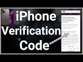 How To Get iPhone Verification Code