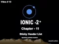 Ionic Tutorial - Chapter