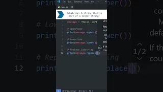 Python Basics STRING METHODS in Under a Minute