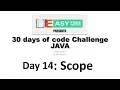 Day 14 Scope 30 days of code Challenge Hackerrank in JAVA
