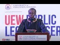UEW PUBLIC LECTURE SERIES 2025 SPEECH BY PROF P L O LUMUMBA PAN-AFRICANIST