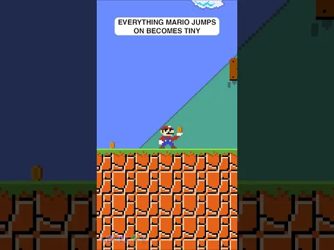 Everything Mario Jumps On Becomes TINY!