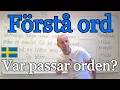Download Lagu Förstå och sätt orden i texten (ordförståelse) SFI