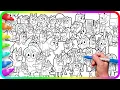 BLUEY Coloring Pages Mix Do you know How to color Bluey with Family and Friends