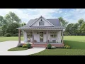 COTTAGE HOUSE PLAN 041-00279 WITH INTERIOR