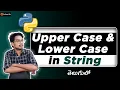 Upper Case and Lower Case in String Python Interview Questions