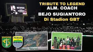 tribute to legend alm coach bejo sugiantoro di stadion gbt persebaya vs persib