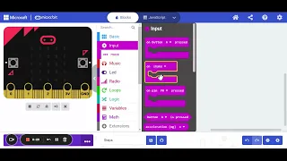 microbit Steps for Pedometer