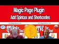 Magic Page Plugin - Add Spintax and Shortcodes For Mass Page Builders