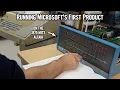 Running Microsoft s first product on the Altair 8800 from paper tape