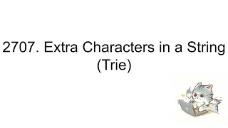 24 2707 Extra Characters in a String