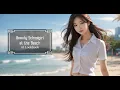 Download Lagu AI Lookbook Beauty Schoolgirl at the Beach