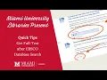 QuickTips Get Full-Text after EBSCO Database Search